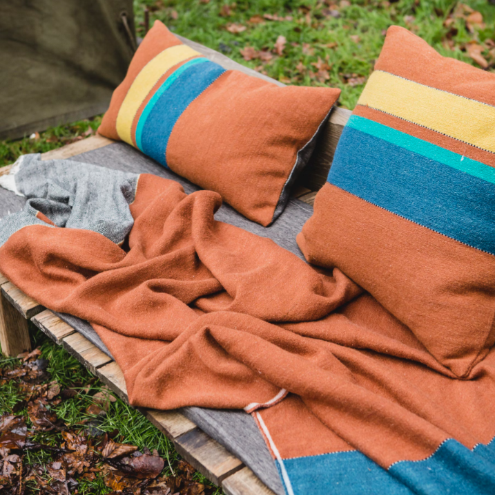 Red Throw and Cushion