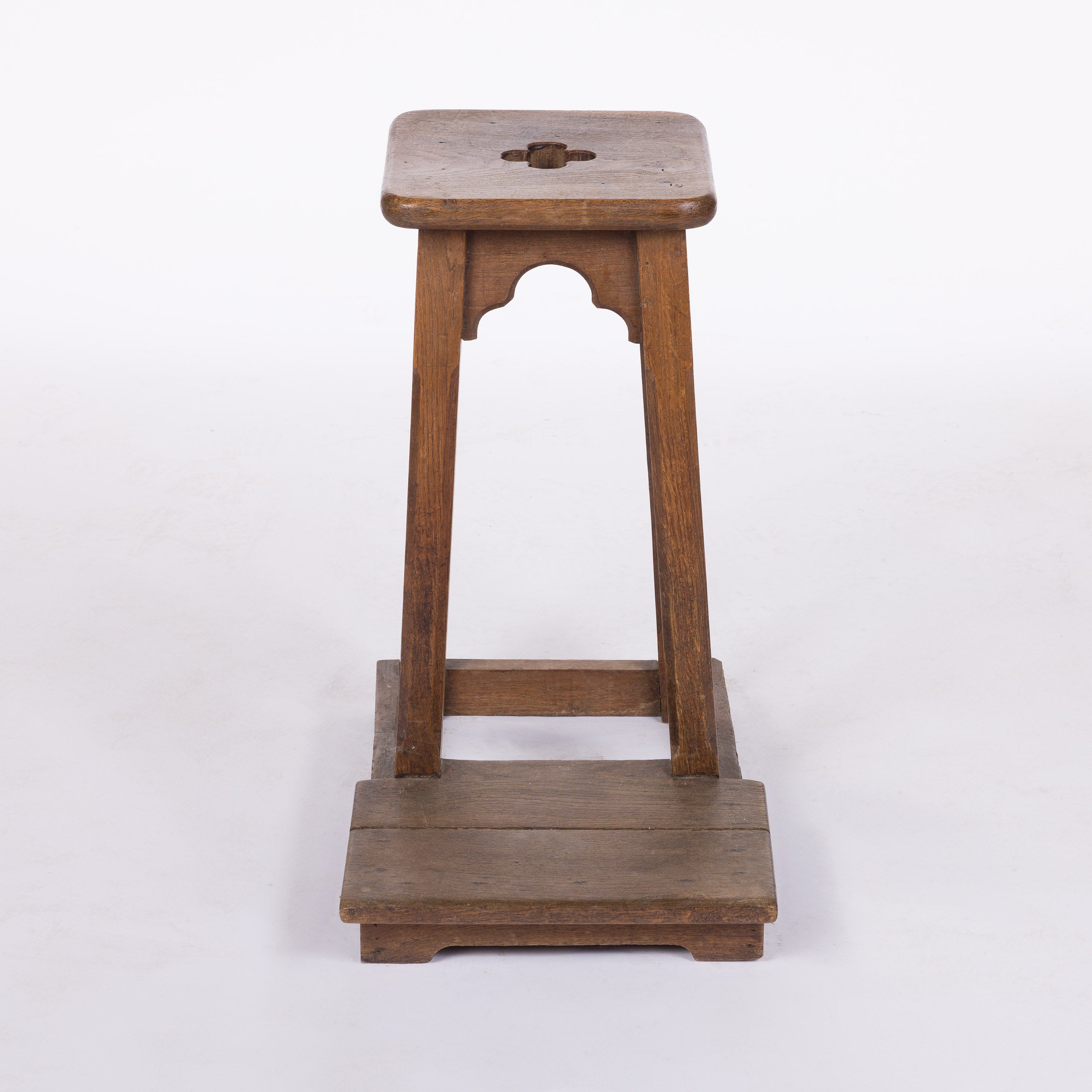 Kneeling Stools with Quatrefoil