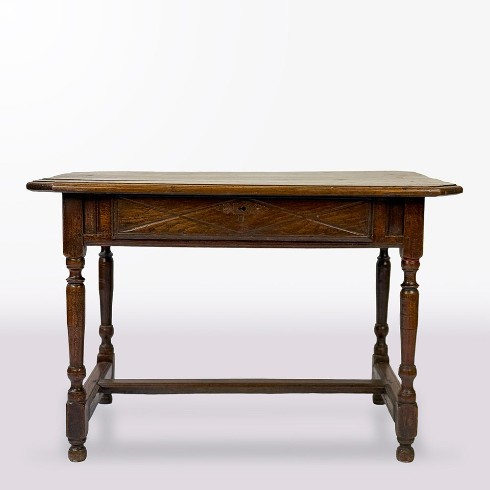 Early French Walnut Side Table