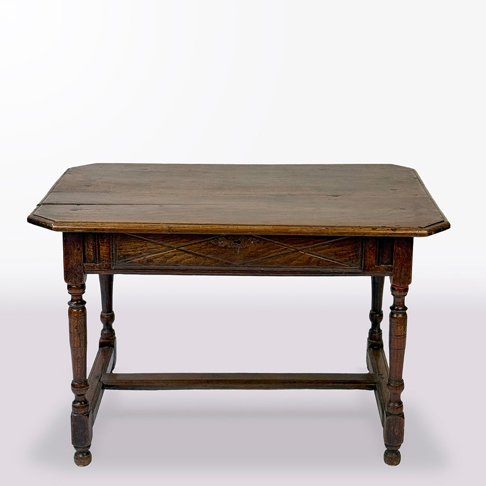 Early French Walnut Side Table