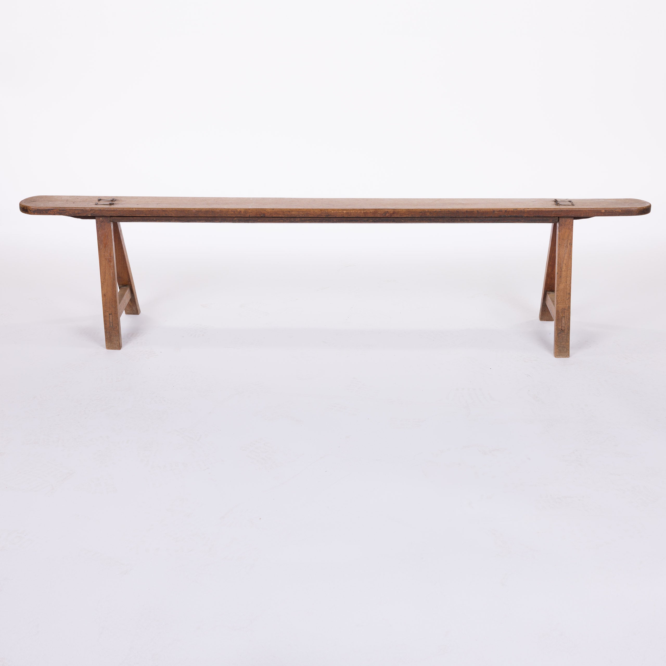 French Heavy Oak Bench