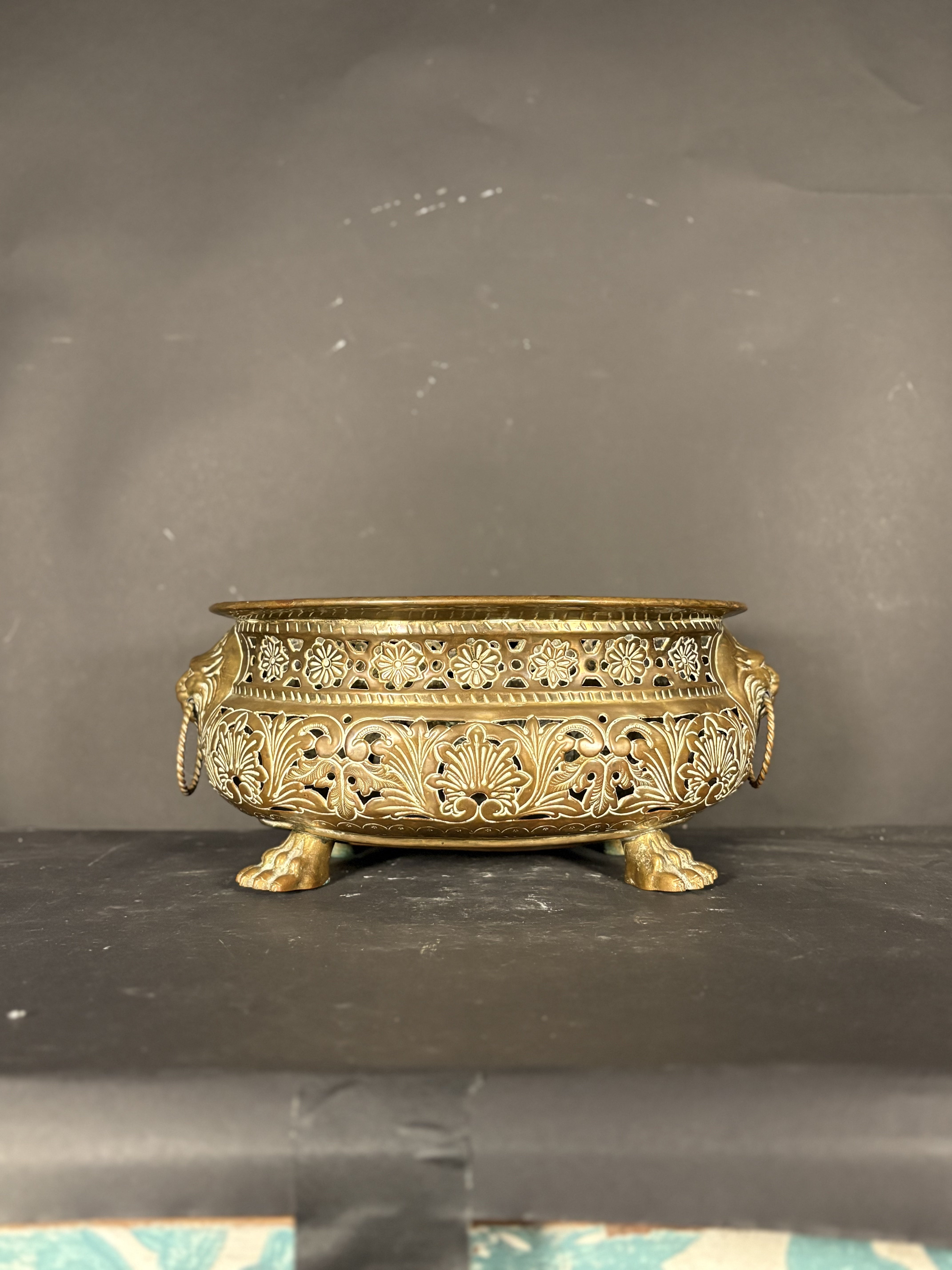 Brass Jardinière