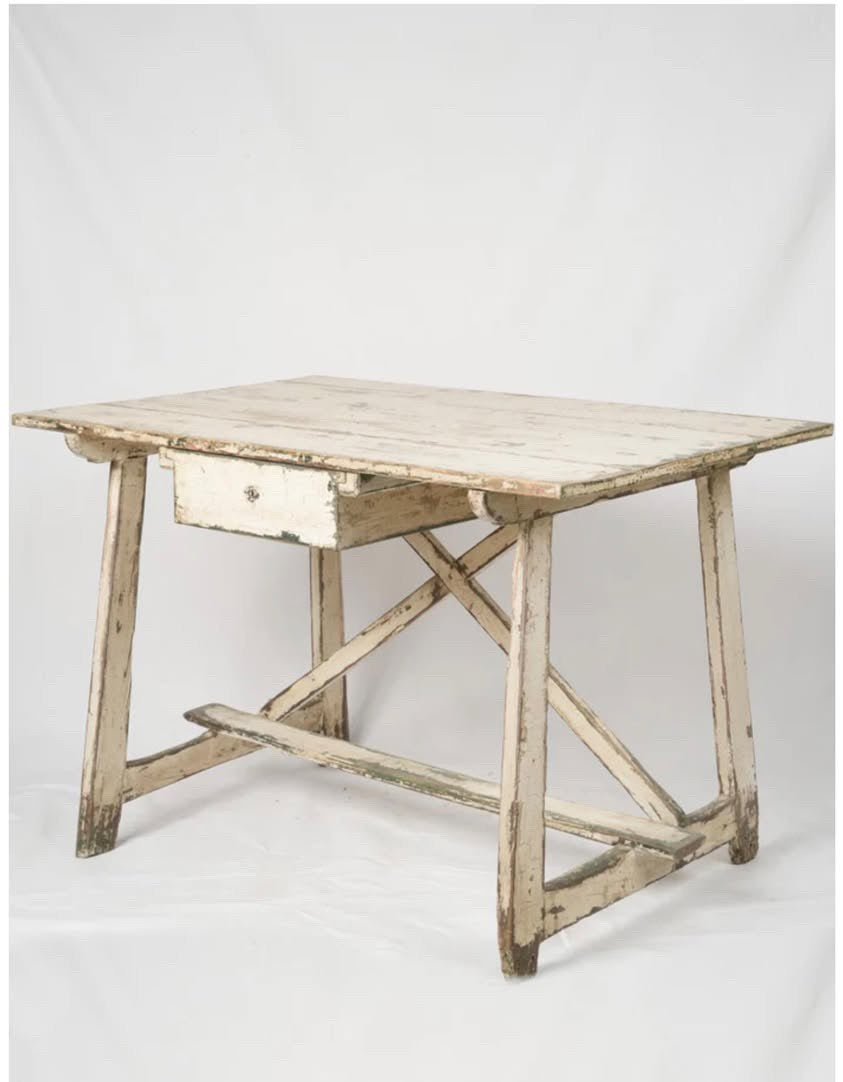 Rustic Occasional Table w/ Supporting X Back