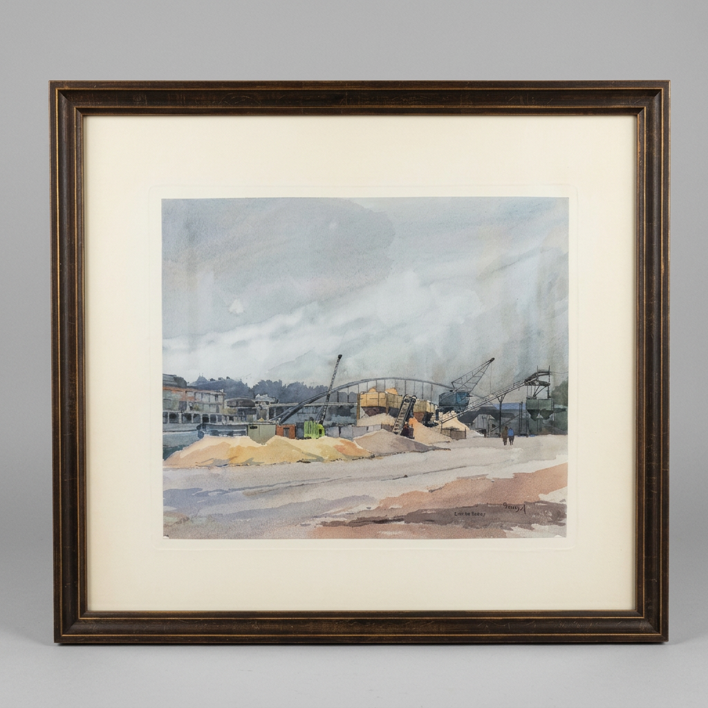 Framed Watercolors of Paris, Signed