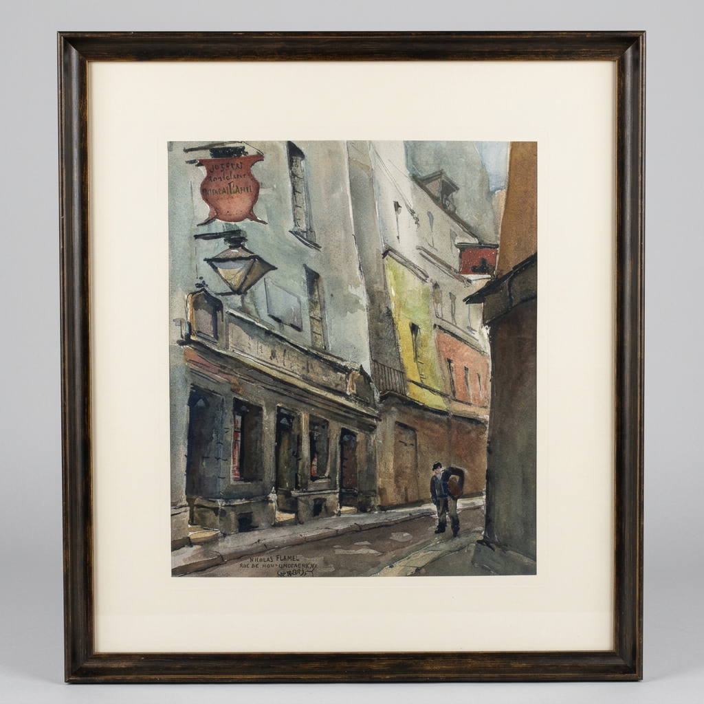 Framed Watercolors of Paris, Signed