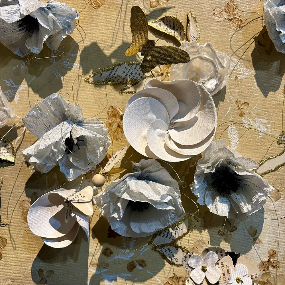France Ruhnke Mixed Media on Canvas - Bloom Field
