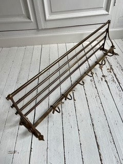 French 1920s Brass Coat Rack