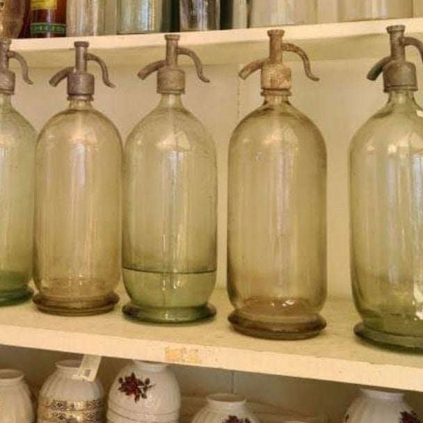 Antique Blown Glass French Seltzer Bottles