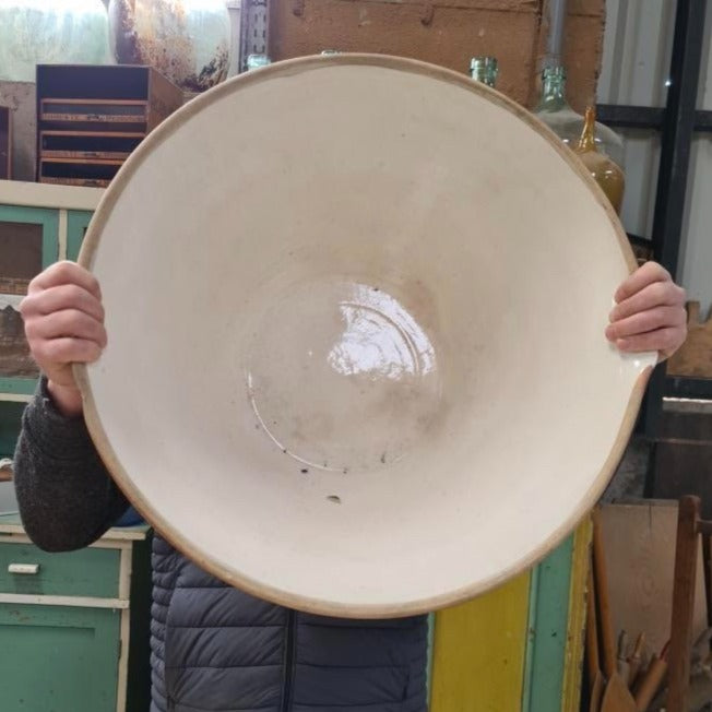 XL Vintage French Tian with White Interior