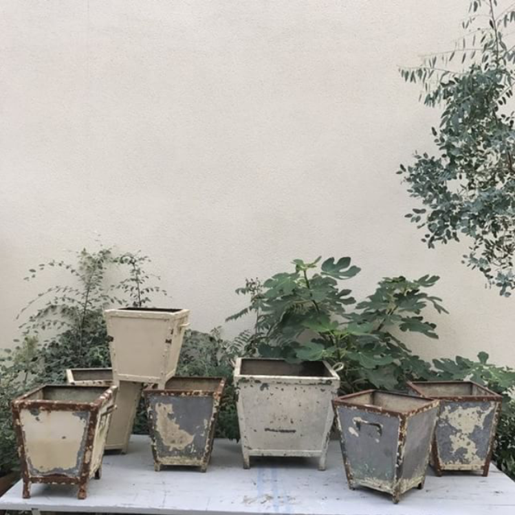 Riveted Metal Planter