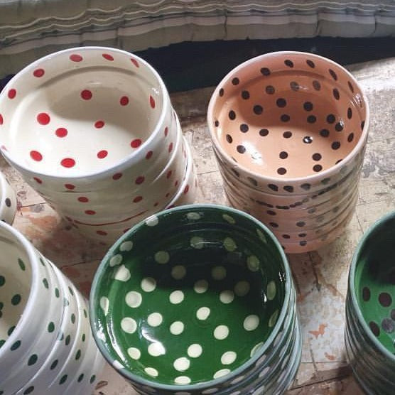 Polka Dot Bowls