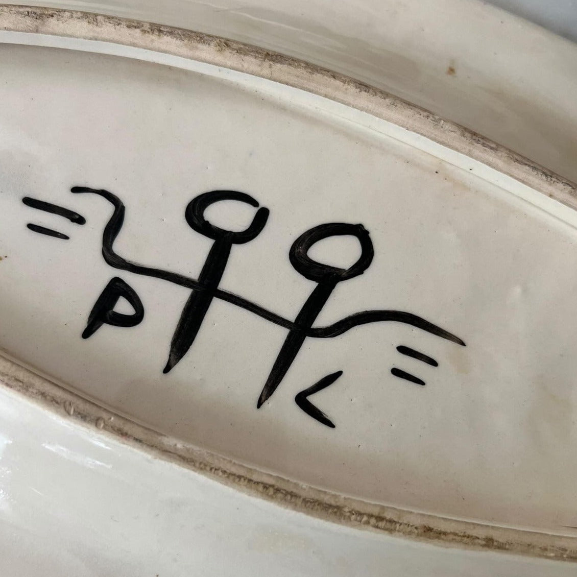 French 1950s Jacques Douchain Fish Platter