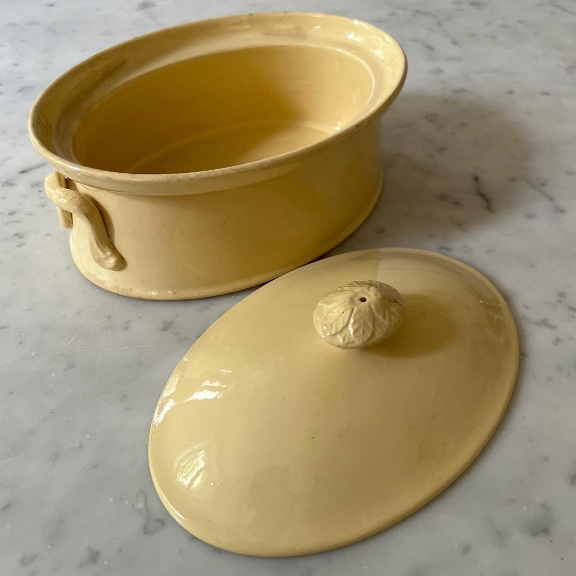 Yellow Terrine Dish with Top