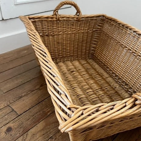 1930s Rectangular Basket with Braid