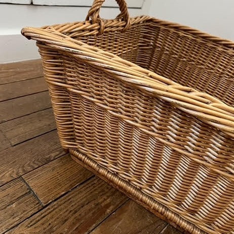 1930s Rectangular Basket with Braid