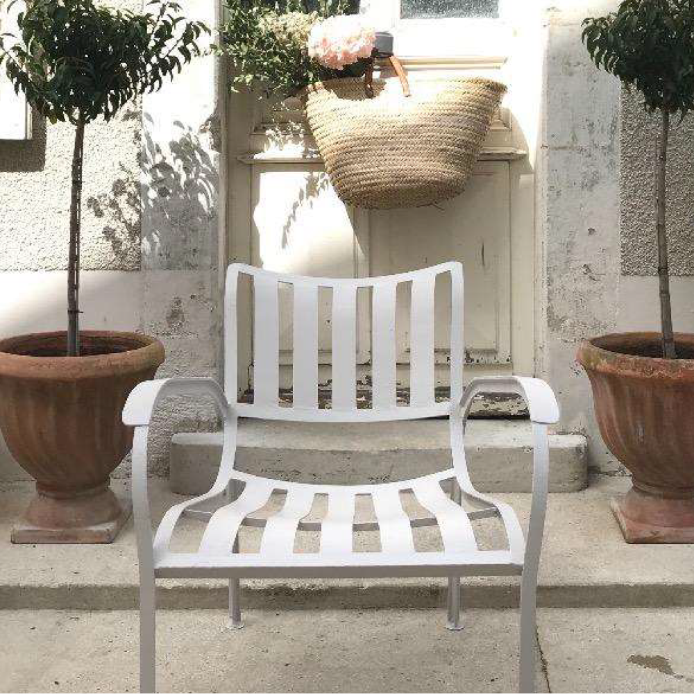 French 1950s Metal Armchair