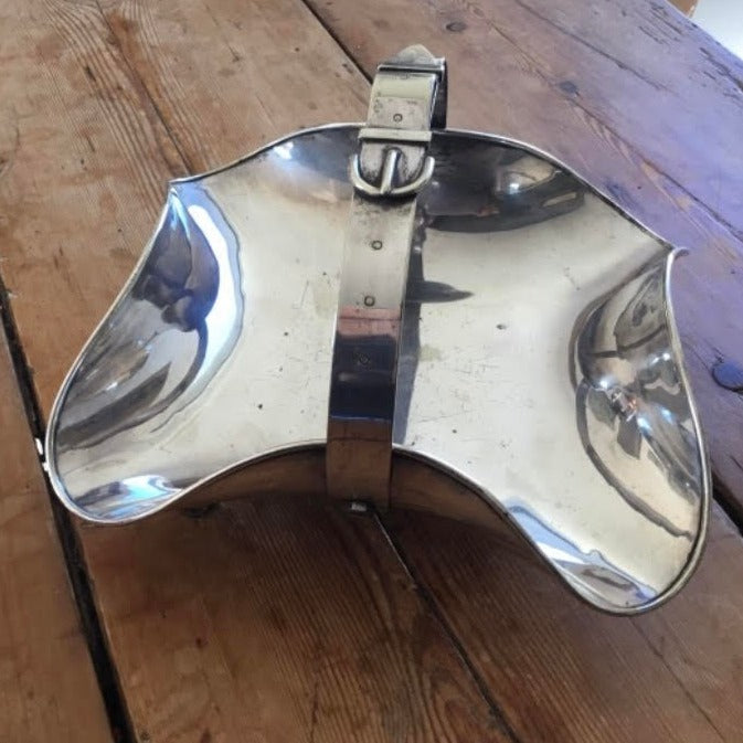 Silver Plate Basket with Buckle Handle