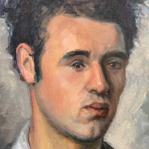 1940 Framed Oil on Canvas - Portrait of a Boy by Laborde