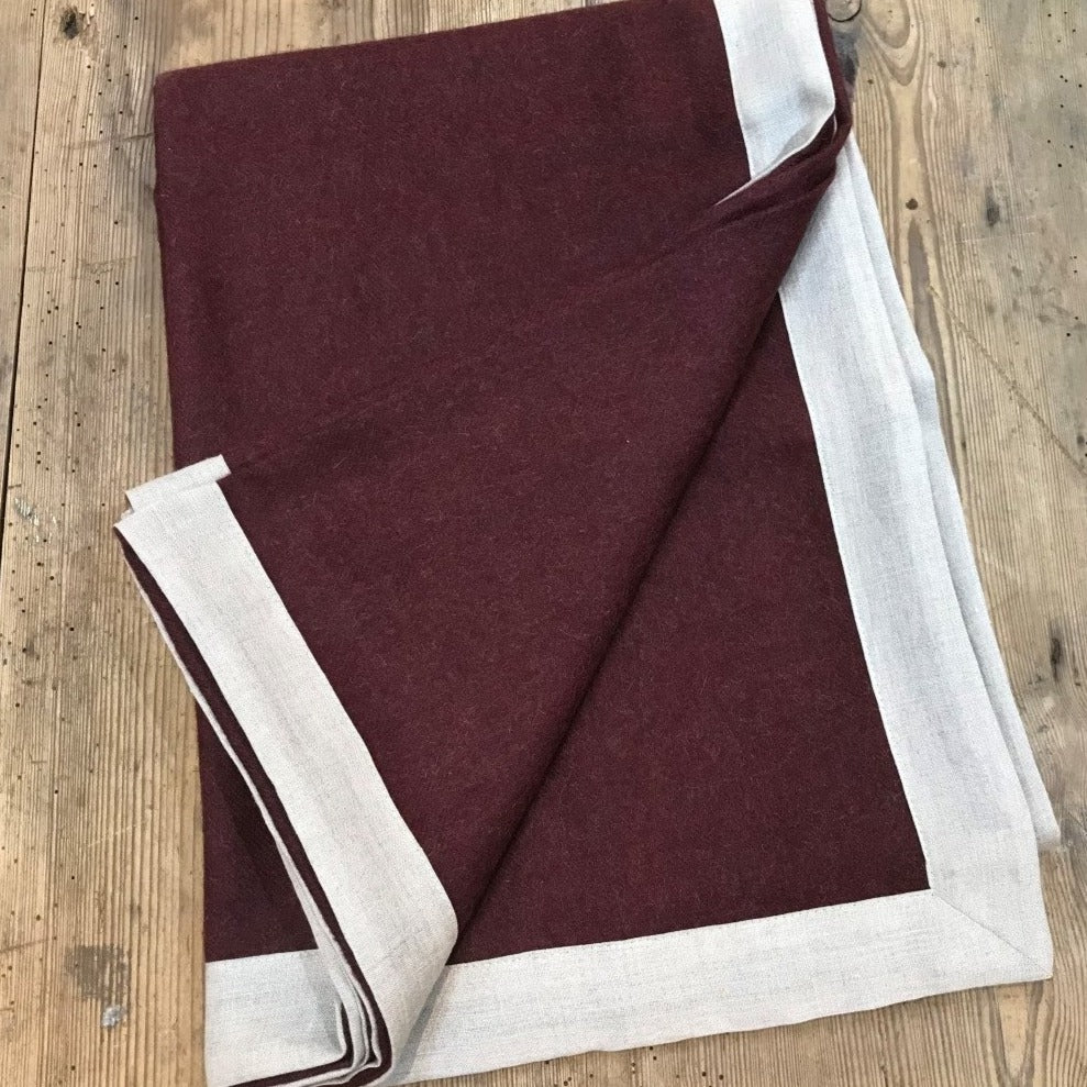 Defleure Alpaca Throw Linen Binding