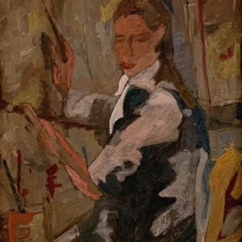 Painting - Girl Oil on Board