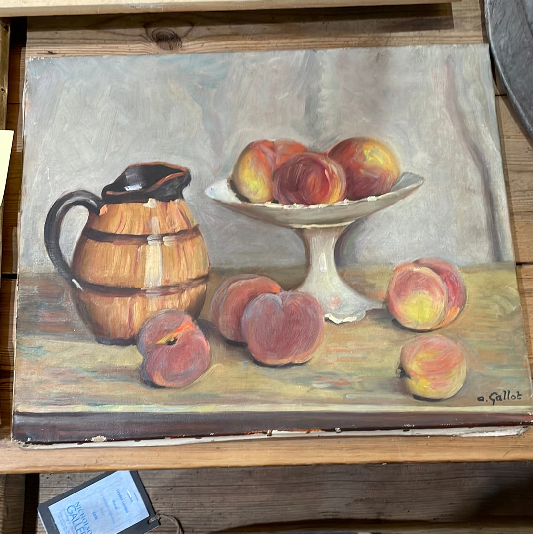 Still Life with Pitcher and Peaches