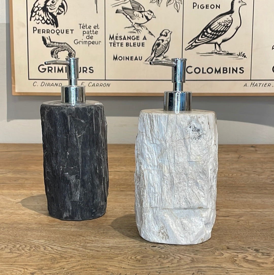 Petrified Wood Soap Dispenser