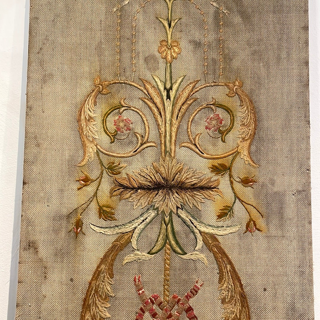 19th Century Embroidery Panel