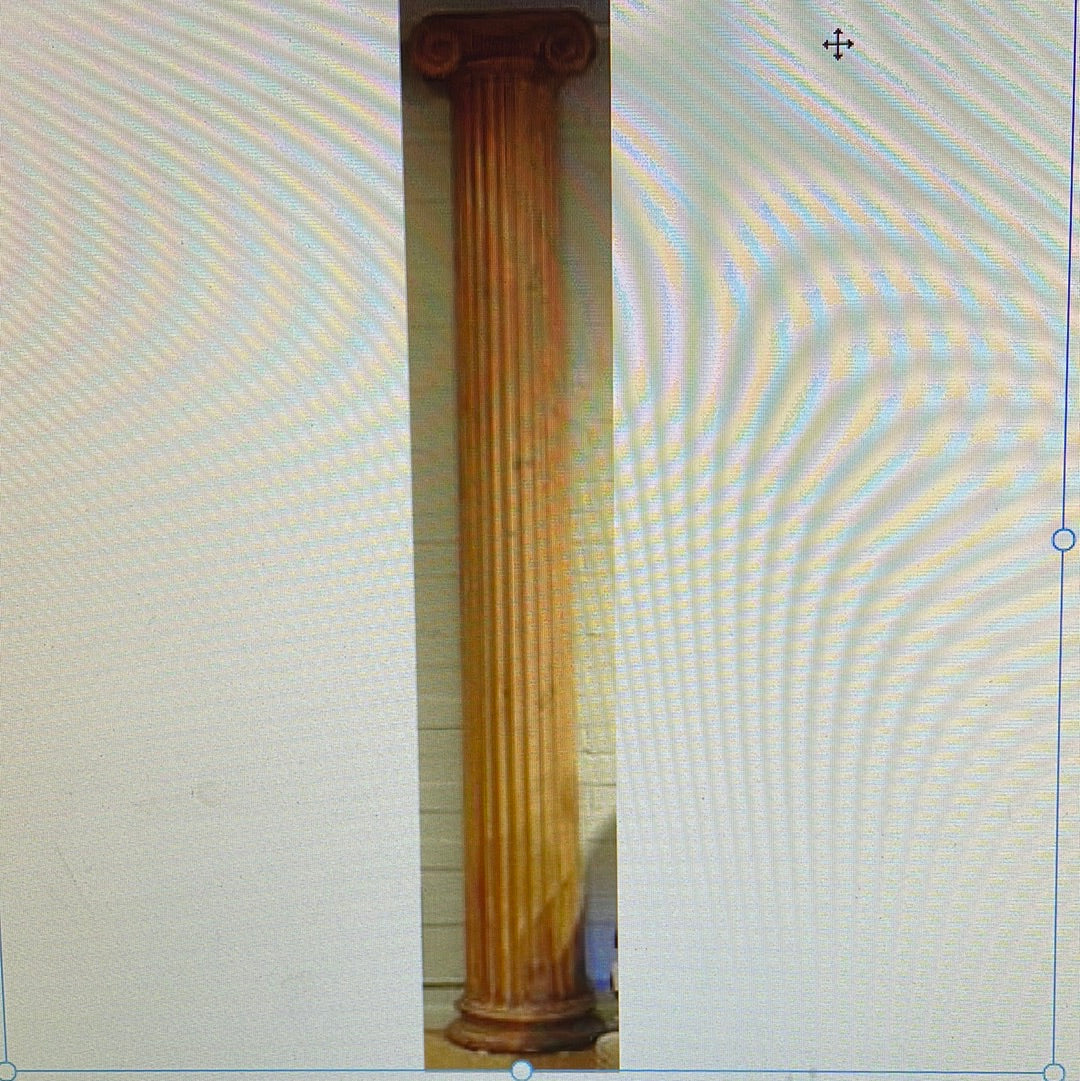Pair of Ionic Style 1/2 Columns
