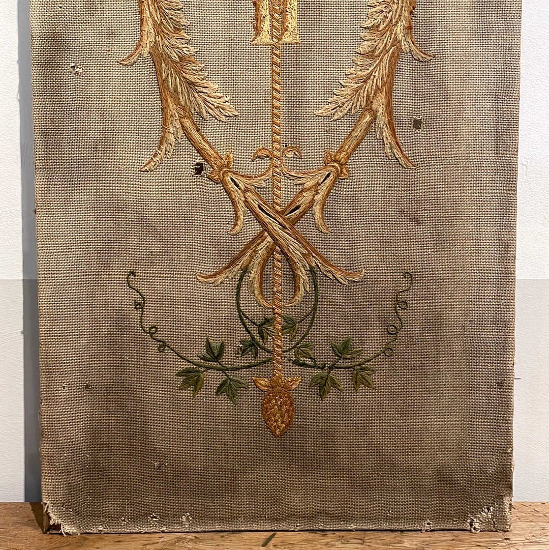 19th Century Embroidery Panel