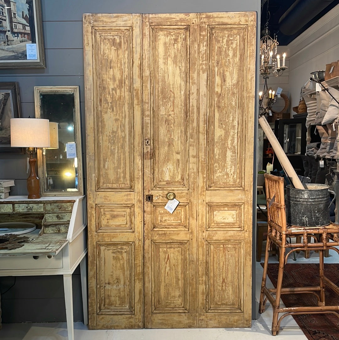 Triple Set of Pine Doors