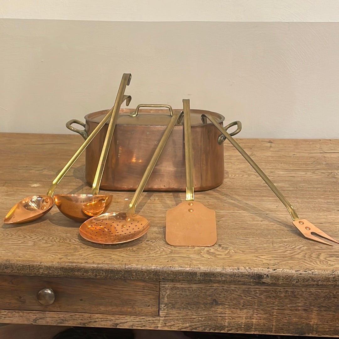 Copper Pieces Pots and Pans