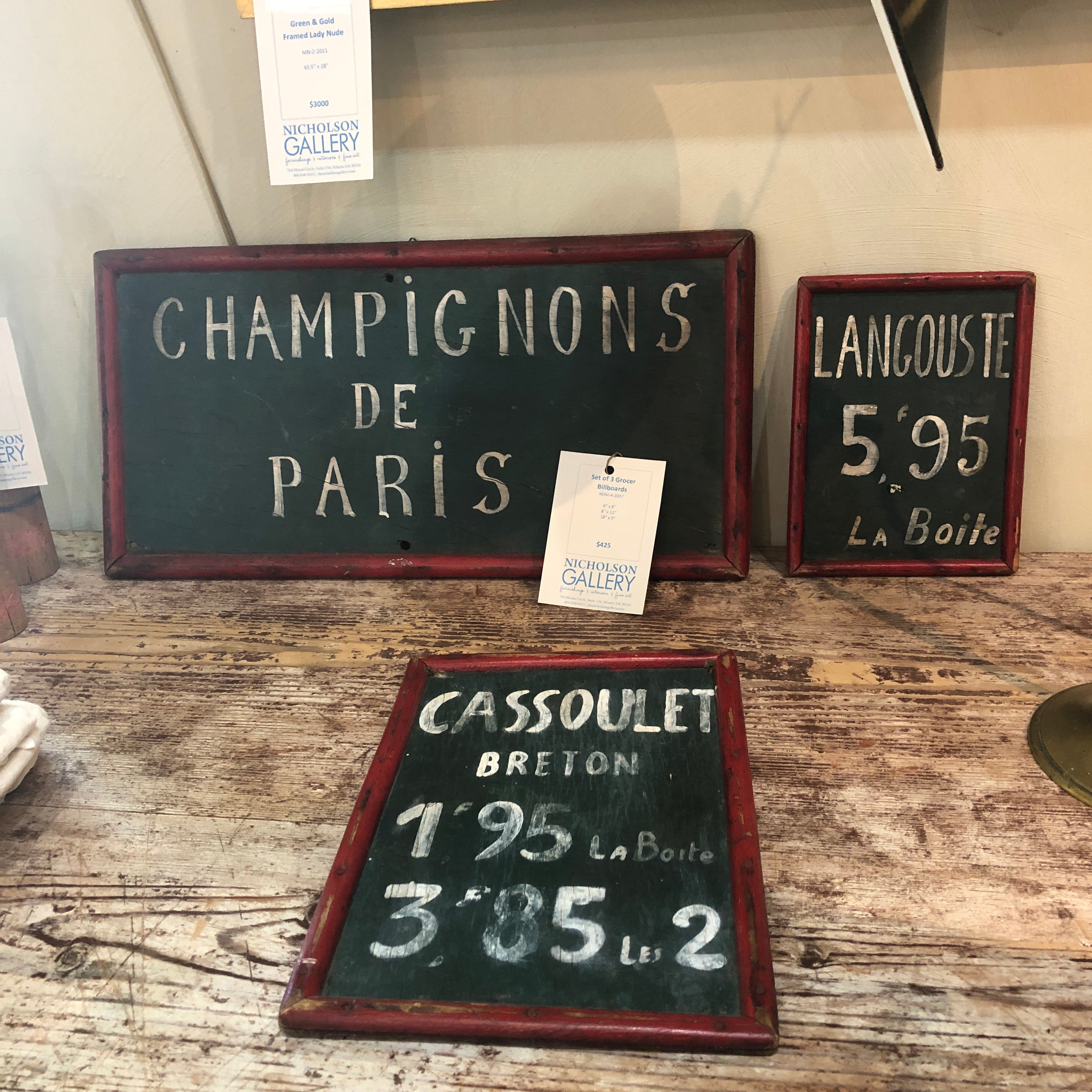 Set of 3 Grocer Billboards