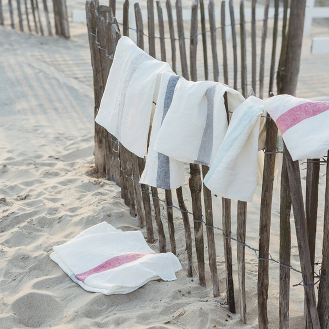 Porticco Tea Towel - Red