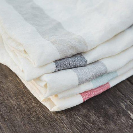 Porticco Tea Towel - Black