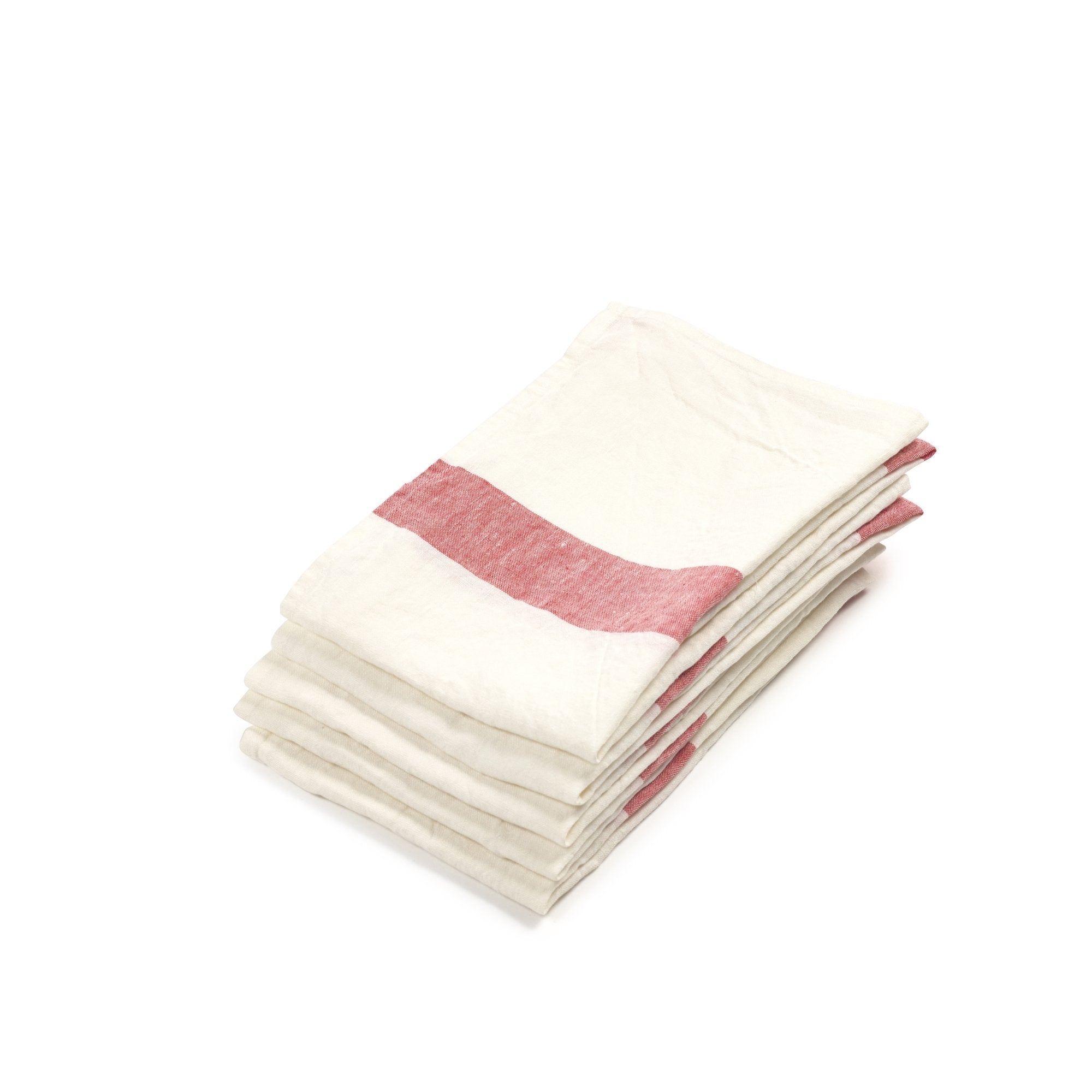 Porticco Tea Towel - Red