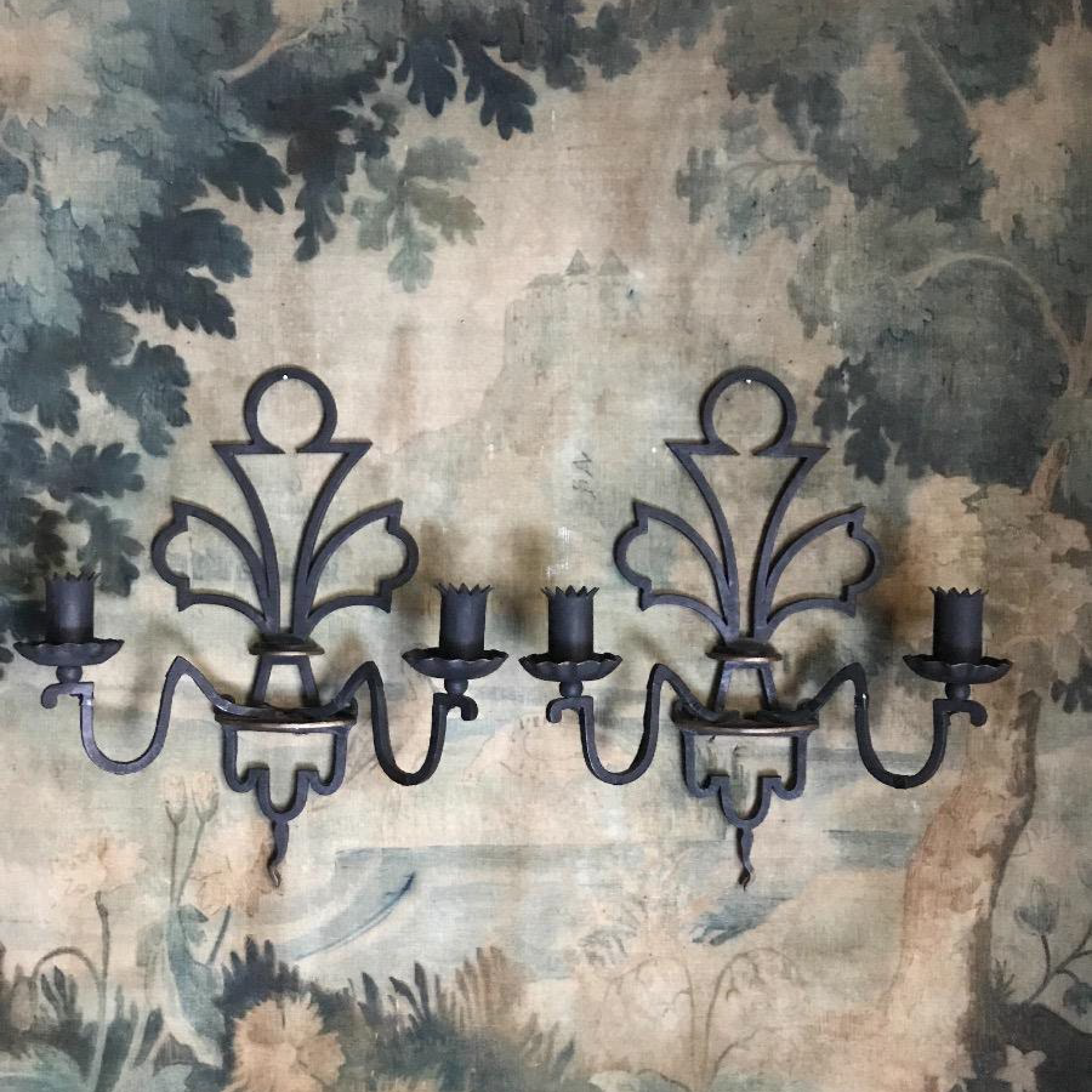 1940 French Wrought Iron Sconce