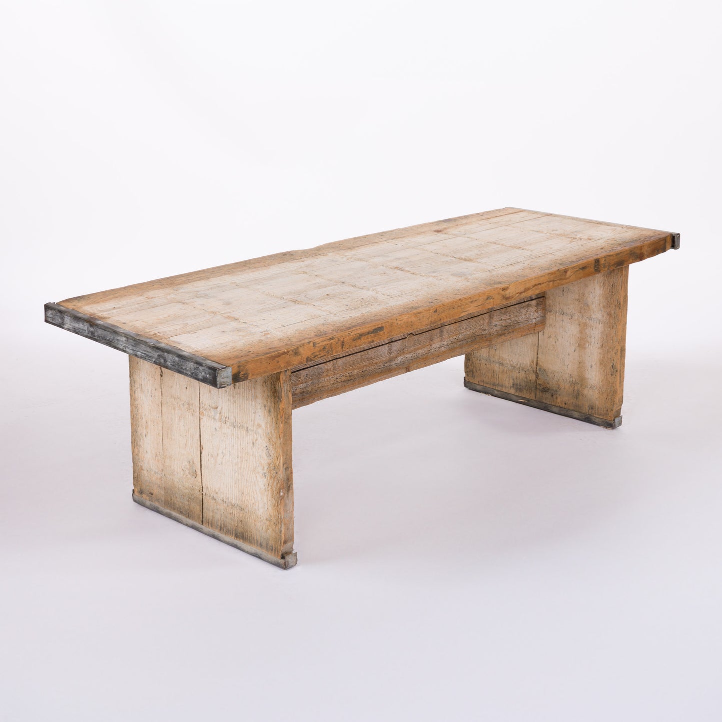 Wood and Metal Coffee Table