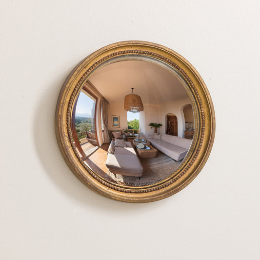 Round Gilt Mirror