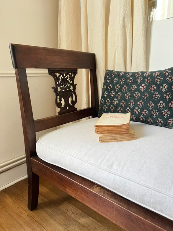 French 19th Century Walnut Day Bed