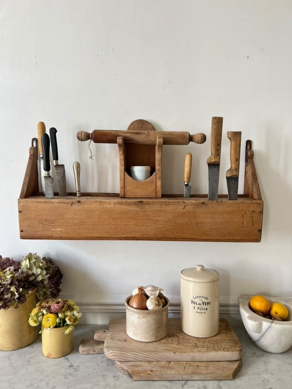 Early 19th Century Folk Art Cutlery Shelves