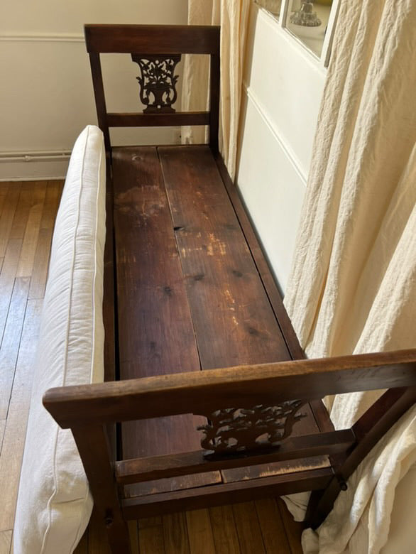 French 19th Century Walnut Day Bed
