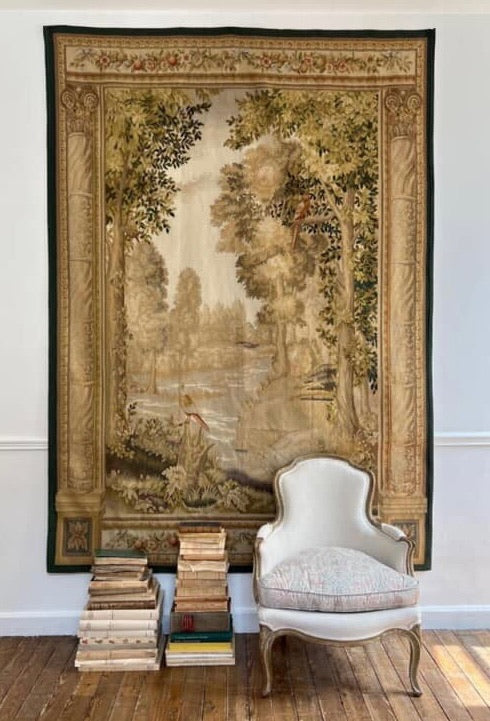 1950s Aubusson Scene Tapestry