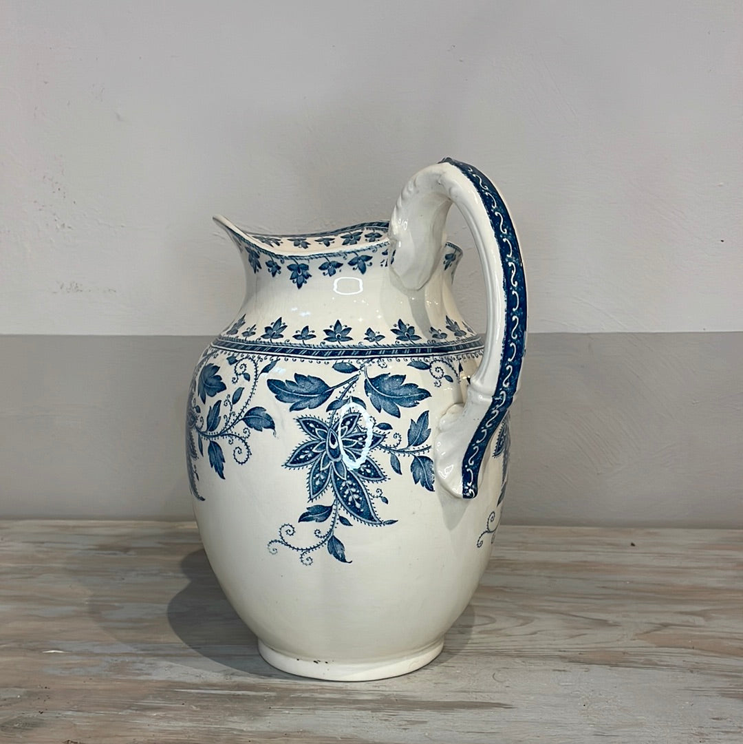 Pitcher with Blue Vines