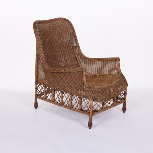 August Rattan Lounge Chair, by Belgian Pearls