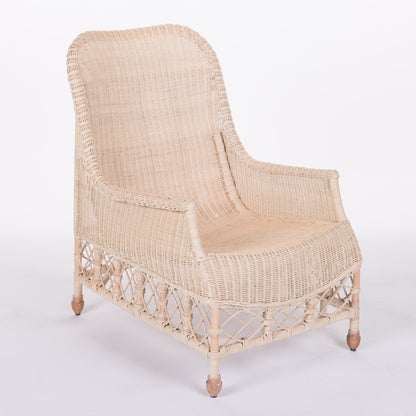 August Rattan Lounge Chair, by Belgian Pearls