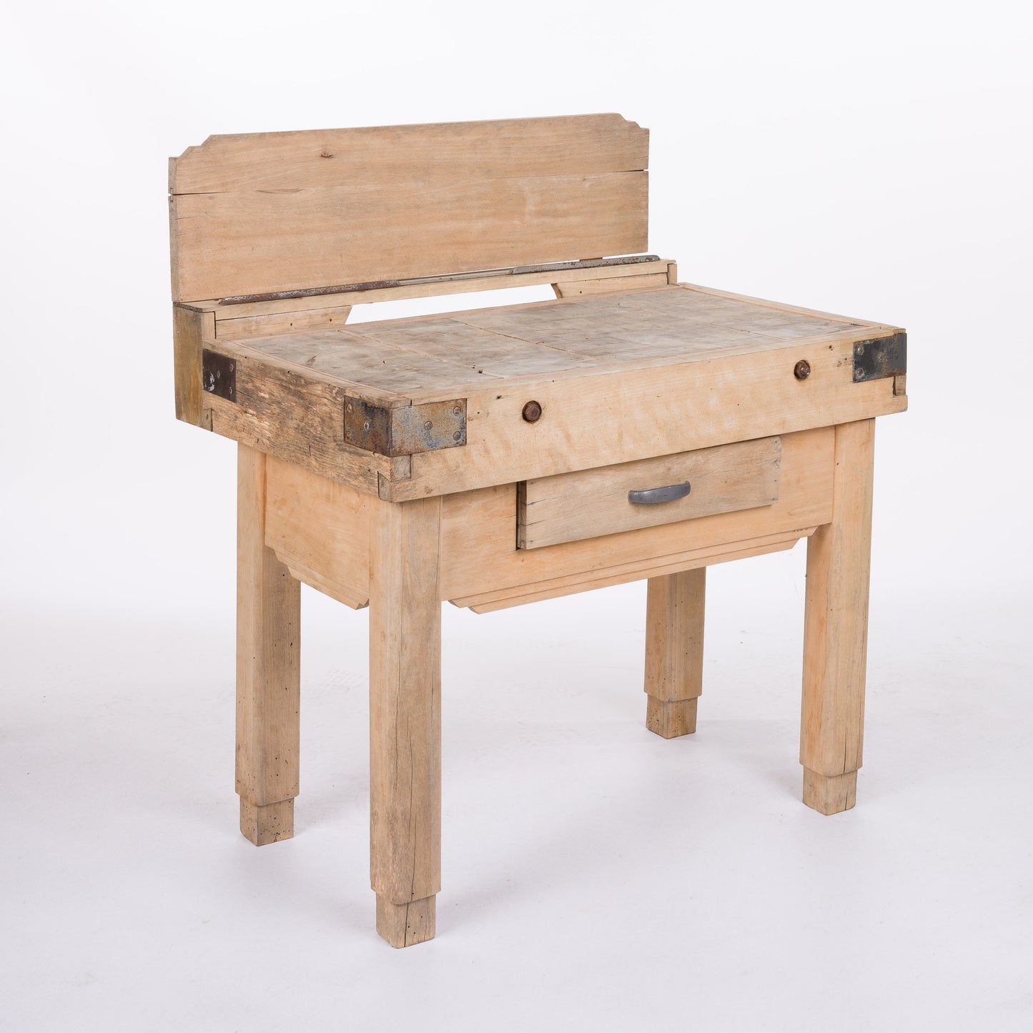 French Chopping Block with Knife Storage