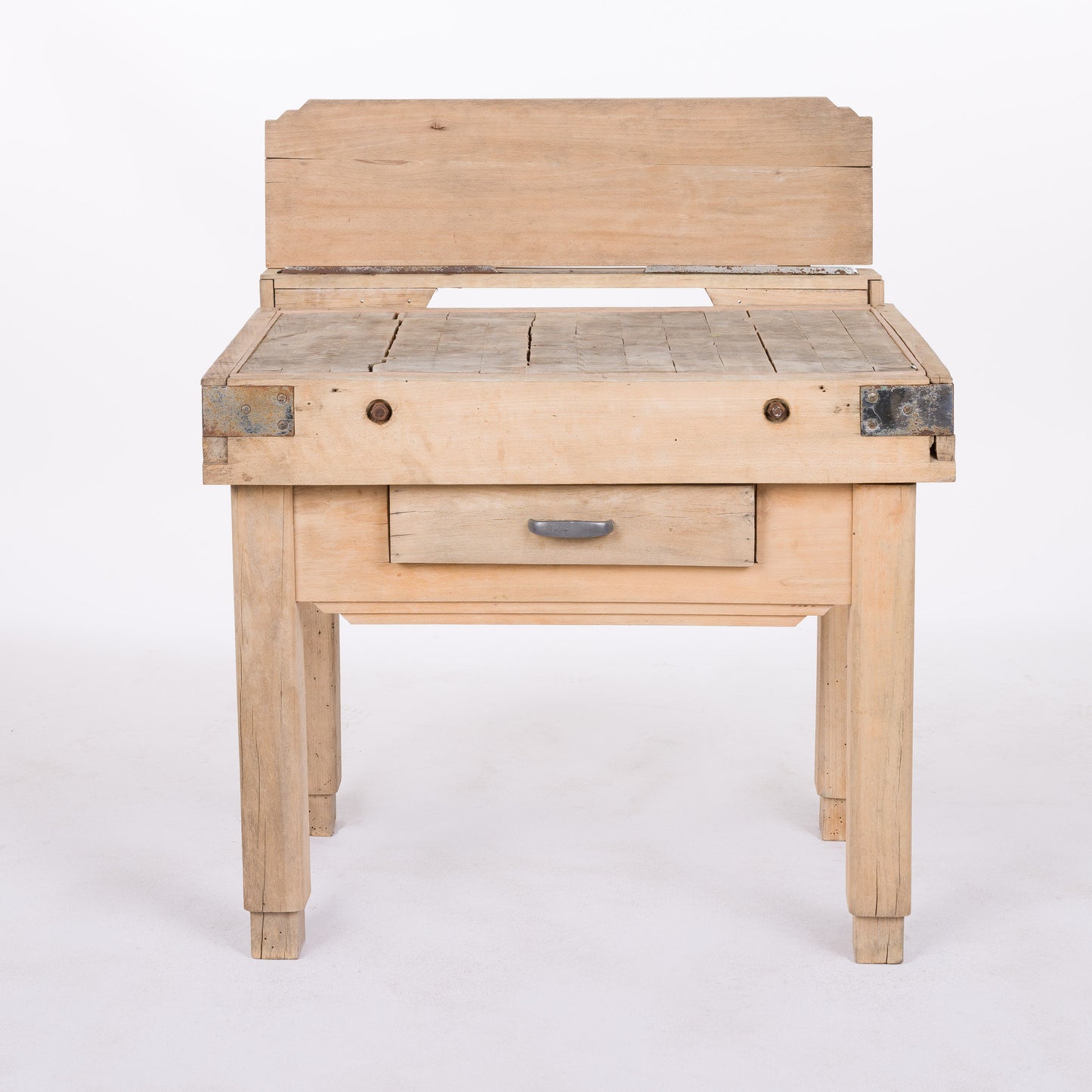French Chopping Block with Knife Storage