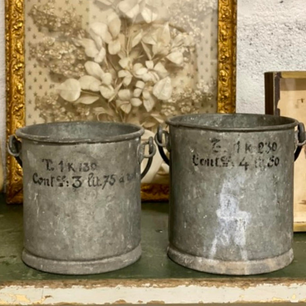 1900s Zinc Pot from Hardware Store