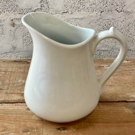 Milk Pitcher in White Earthenware