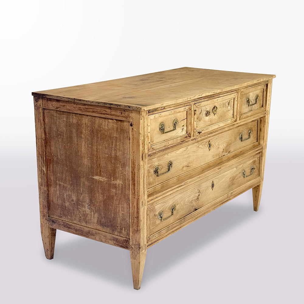 Bleached Walnut French Louis XVI Commode